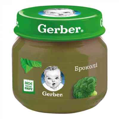 Детское пюре Gerber брокколи 80 г (5900452078433) Винница