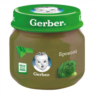 Дитяче пюре Gerber броколі 80 г (5900452078433) Вінниця - фото 1