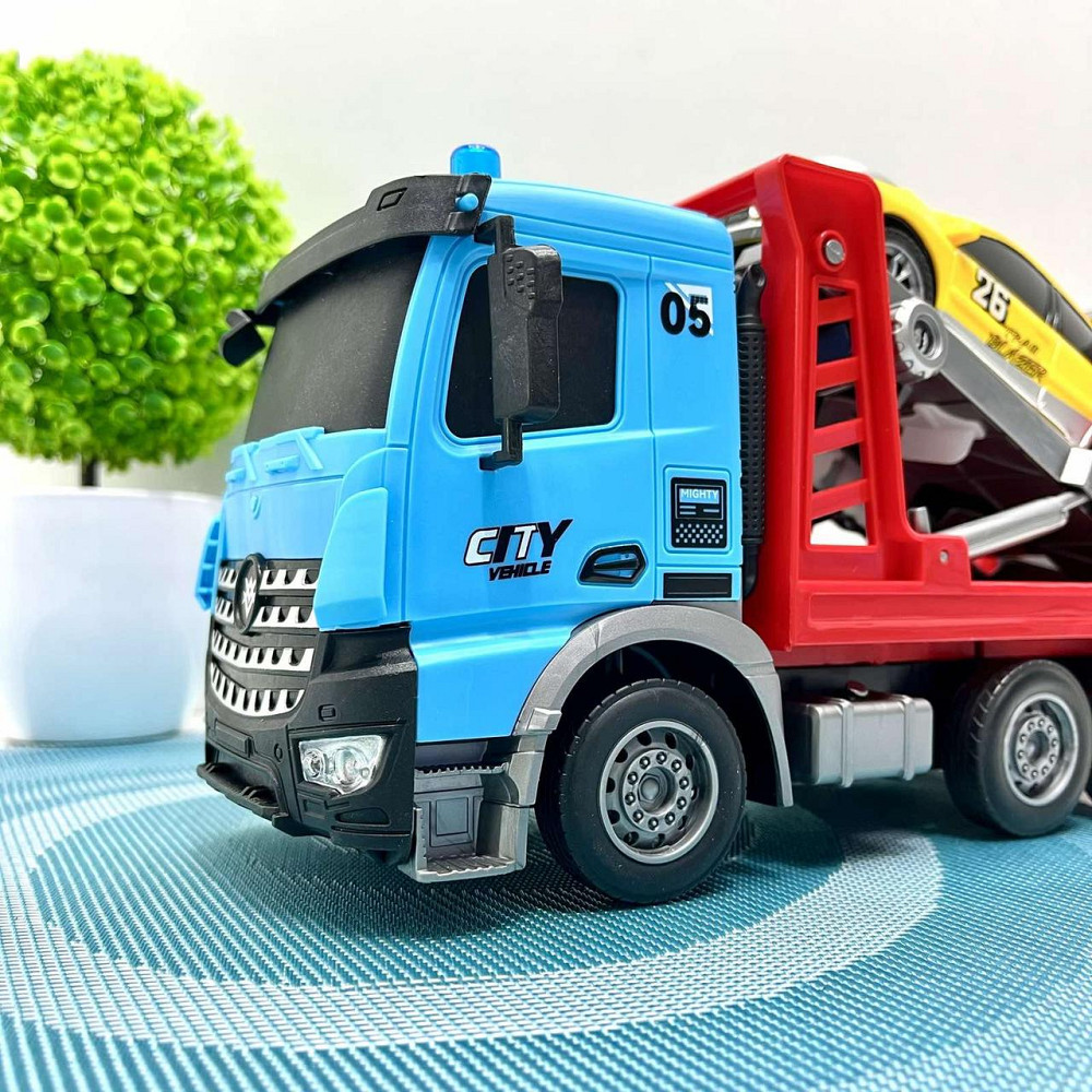 Машина Екскаватор на радіокеруванні масштаб 1:14 30 см Блакитна із жовтим (YJ-118-3-5) Чернігів - фото 9