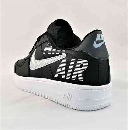 Кросівки Nike Чорні Чоловічі Найк Шкіряні Форси (розміри: 44,45) Відео Огляд Дніпро