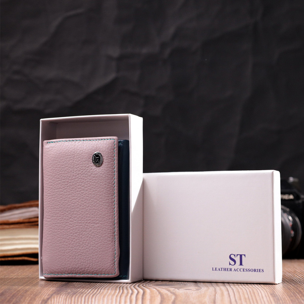 Элегантный женский кошелек из качественной натуральной кожи ST Leather 19462 Разноцветный Киев - изображение 10