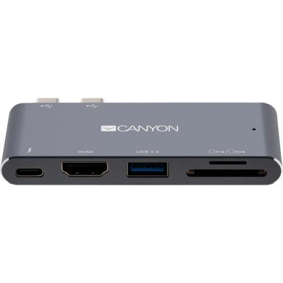 Порт-репликатор Canyon Docking Station with 5 ports, Thunderbolt 3, Input 100-240V (CNS-TDS05DG) Винница - изображение 2