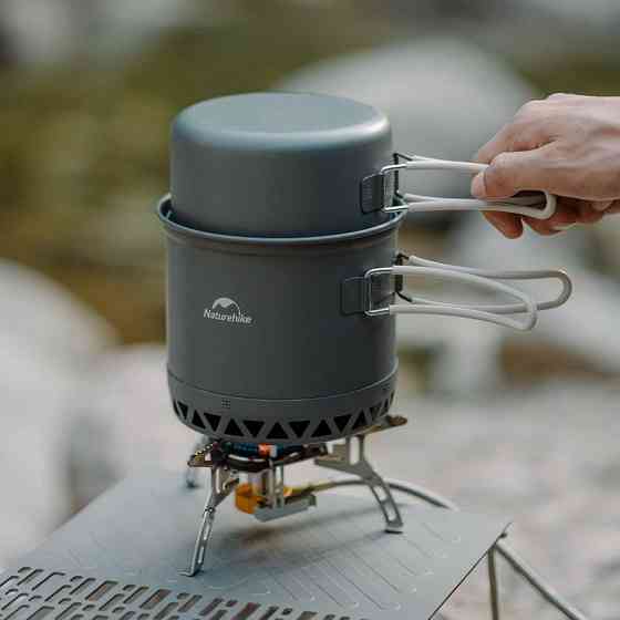 Набор посуды для кемпинга 2 ед. Naturehike CNK2300CJ0002, 1,8 л, алюминий Киев