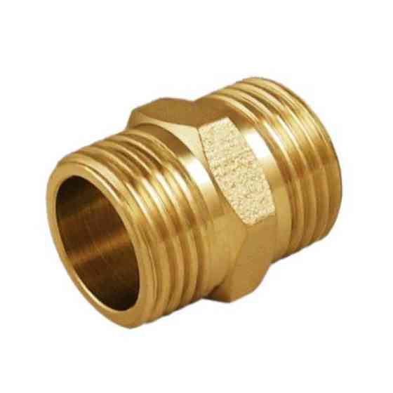 Ніпель 1/2''х1/2'' Україна, латунь посилений Харків