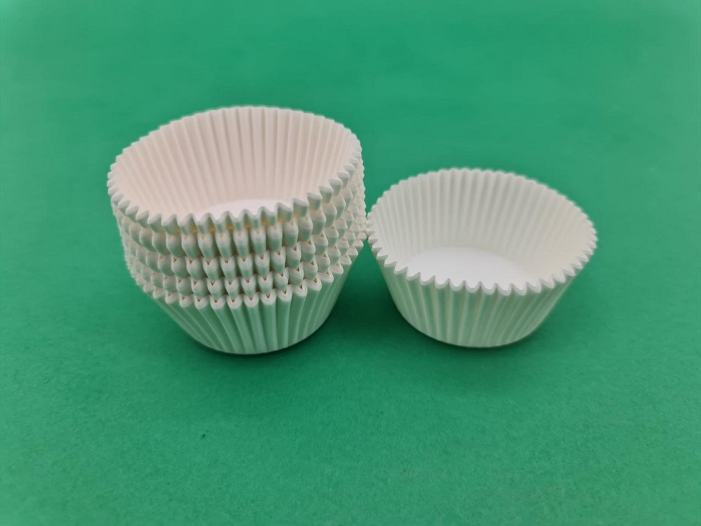 Тартолітка для кексів А7 "Кругла біла" D50 H30 (100 шт.) (1 уп.) Харків - фото 1