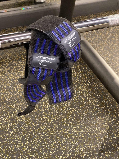 Кистьові бинти PowerPlay 3081 Gym WristT Wraps Чорно-Сині Кам'янське - фото 7