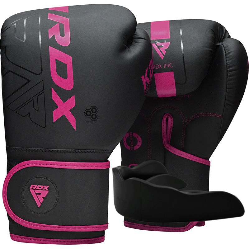 Боксерські рукавиці RDX F6 MATTE PINK-10OZ (капа в комплекті) Каменское - изображение 1