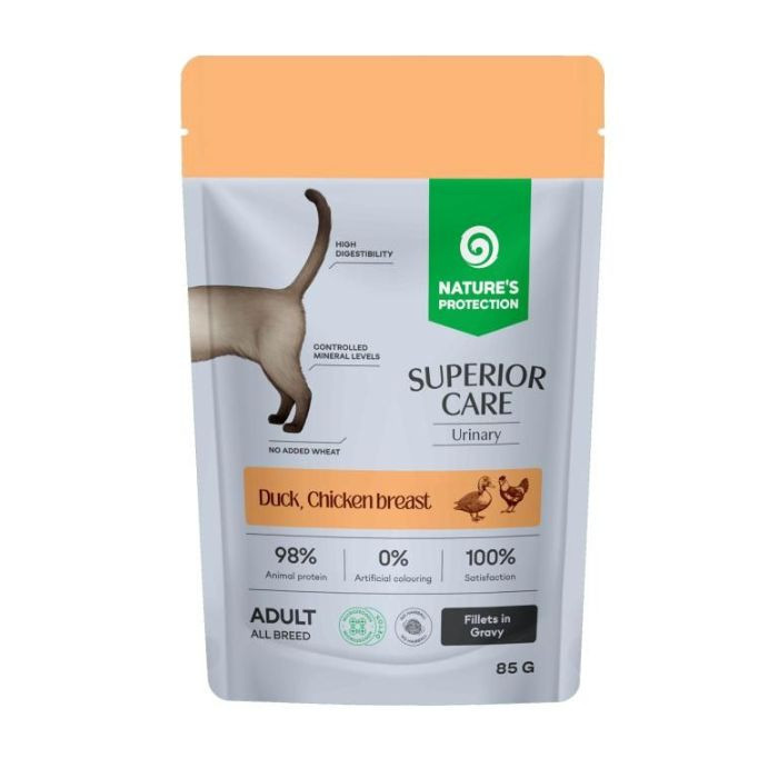 Nature's Protection Superior Care Urinary Grain Free Adult Cats with Duck, Chicken Breast and Cranberries Вологий корм для котів для підтримки се Киев - изображение 1