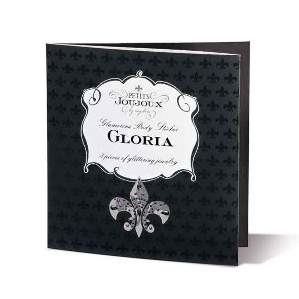 Пэстис из кристаллов Petits Joujoux Gloria set of 3 - Red, украшение на грудь и вульву Sex Aura Киев - изображение 2