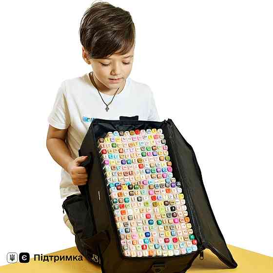 Спиртові скетч маркери двосторонні Touch 200 штук, для дитячої художньої творчості Кам'янець-Подільський