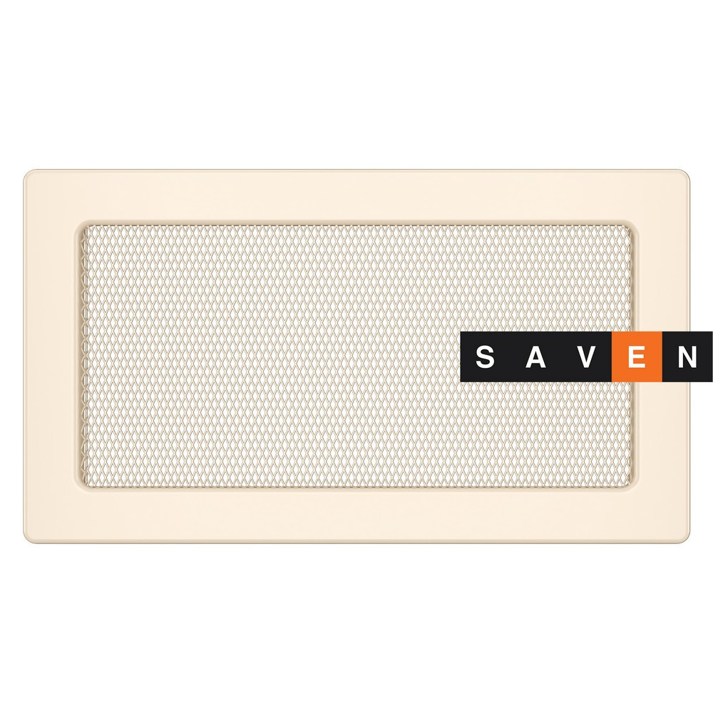 Вентиляційна решітка для каміна SAVEN 17х30 кремова Львів - фото 1