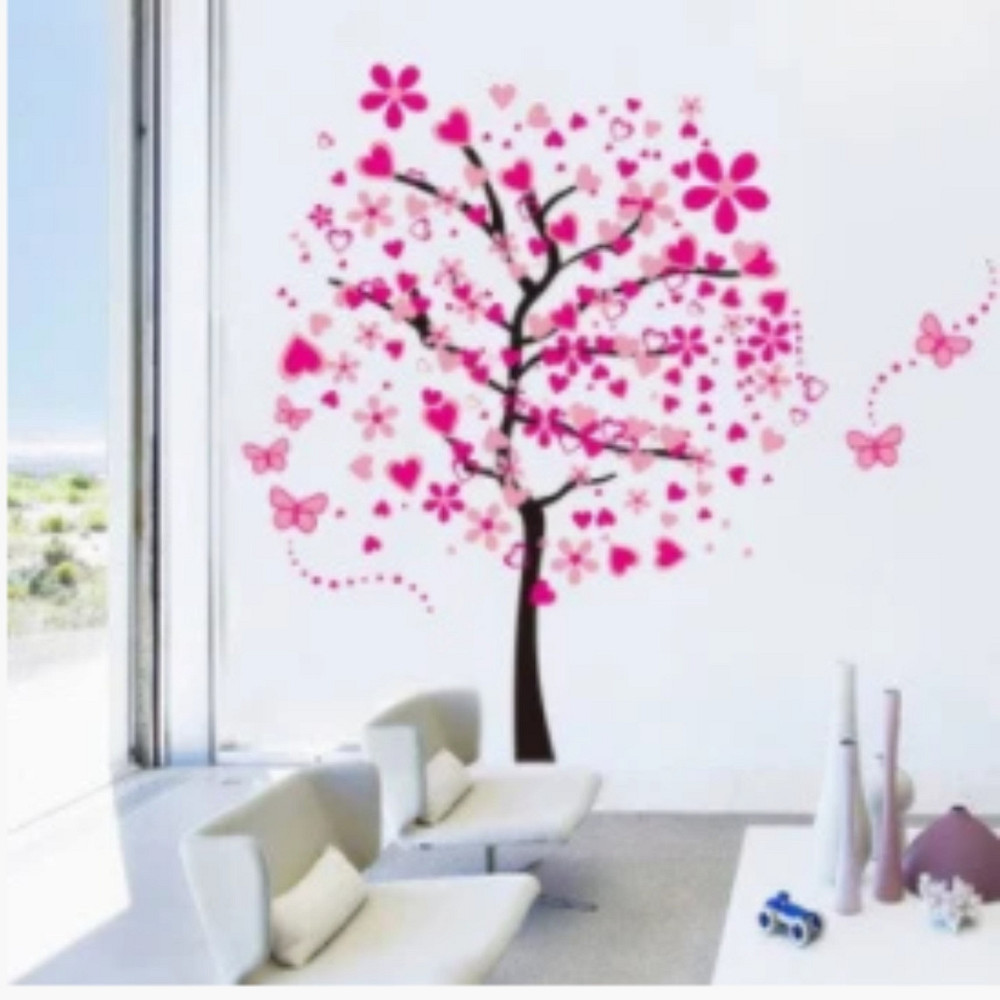 Интерьерная наклейка Дерево и сердечки Киев - изображение 2