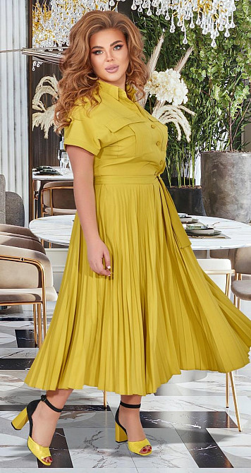 Стильное платье большого размера плиссе (52) Киев - изображение 2