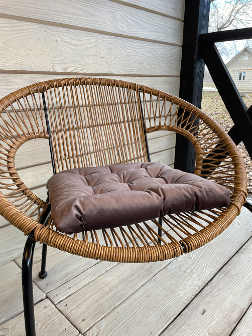 Подушка для стільців (40x40х5 см) Decorator Velour колір бурий 84-121 Київ - фото 4