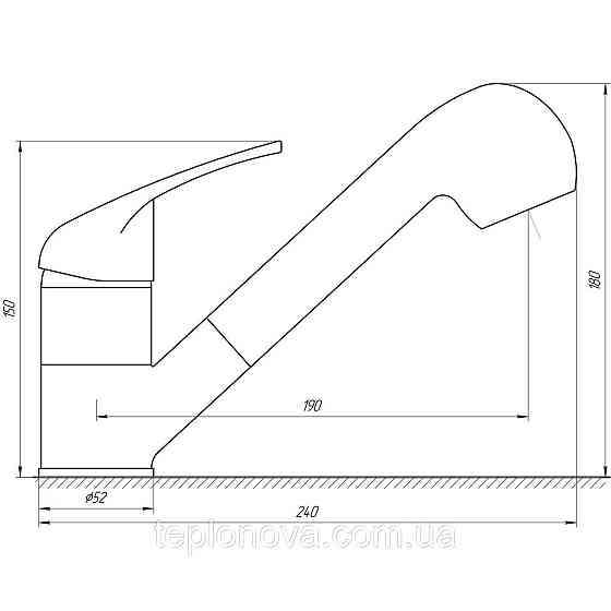 Смеситель для кухни Globus Lux Solly GLSO-0107 Черновцы