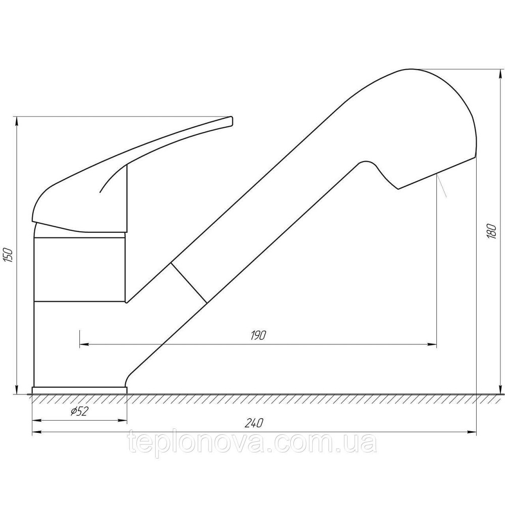 Смеситель для кухни Globus Lux Solly GLSO-0107 Черновцы - изображение 4