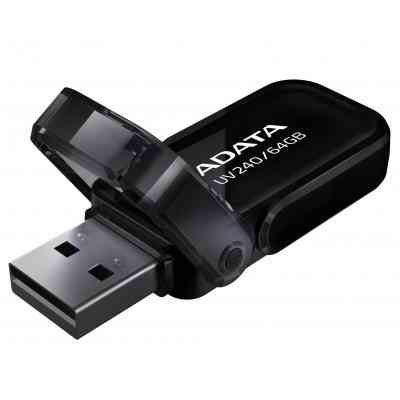 USB флеш накопичувач ADATA 64GB UV240 Black USB 2.0 (AUV240-64G-RBK) Вінниця