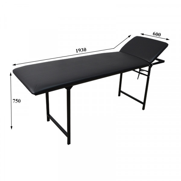 Масажний стіл-кушетка UK20 Стаціонарна, чорні ножки Київ - фото 2