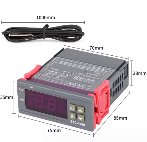 Цифровий терморегулятор STC-1000 з датчиком температури Київ - фото 9