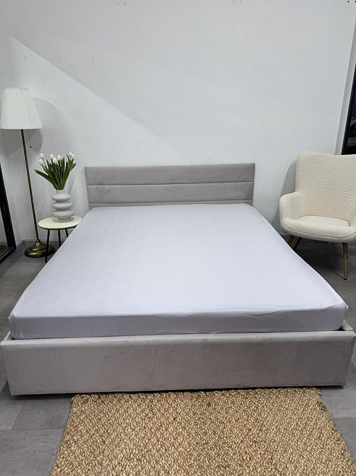 Ecotton Простирадло на резинці 140х200 см сірий Light Grey 24577 Київ - фото 3