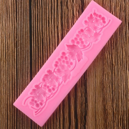 Молд силиконовый Виноград 134 на 37 мм розовый Киев - изображение 7