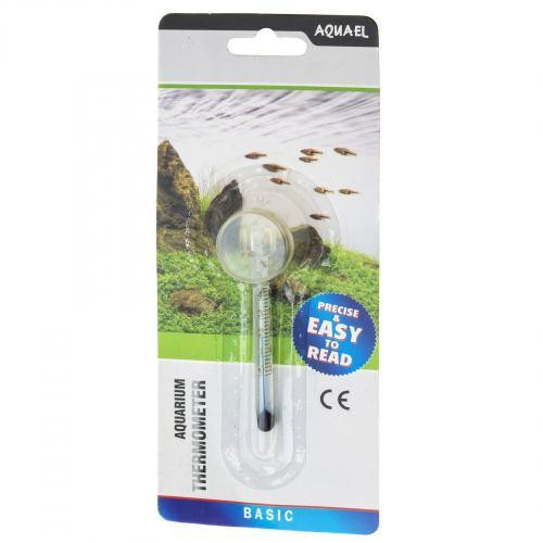 Термометр Aquael для аквариума с присоской, стеклянный, 6 см Киев - изображение 1