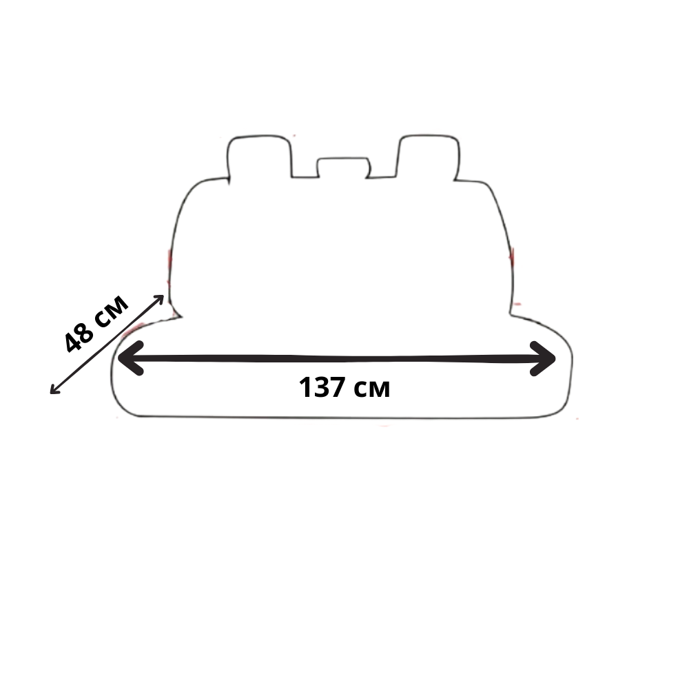 Накидка для автомобільного сидіння з підігрівом на задній ряд універсальна в машину від прикурювача 12В, бордовий Кам'янець-Подільський - фото 5