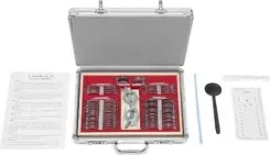 Sprzęt optometryczny, przenośny zestaw soczewek, narzędzia do korekcji wzroku, srebrny Київ