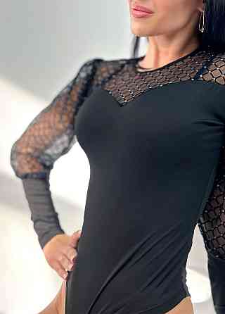 Женский боди с объемными рукавами Diamond Киев