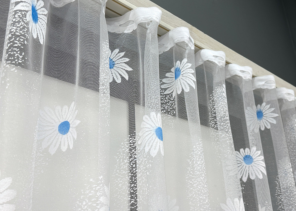 Тюль жаккард VR-Textil № 1898т Арка на кухню цвет белый 400х150 см (53-0104) Киев - изображение 7