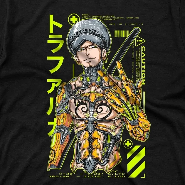 Футболка чоловіча з  принтом Ван Пис Кібер Трафальгар Ло Розмір 48 Anime00Розмір 48 Дніпро - фото 4