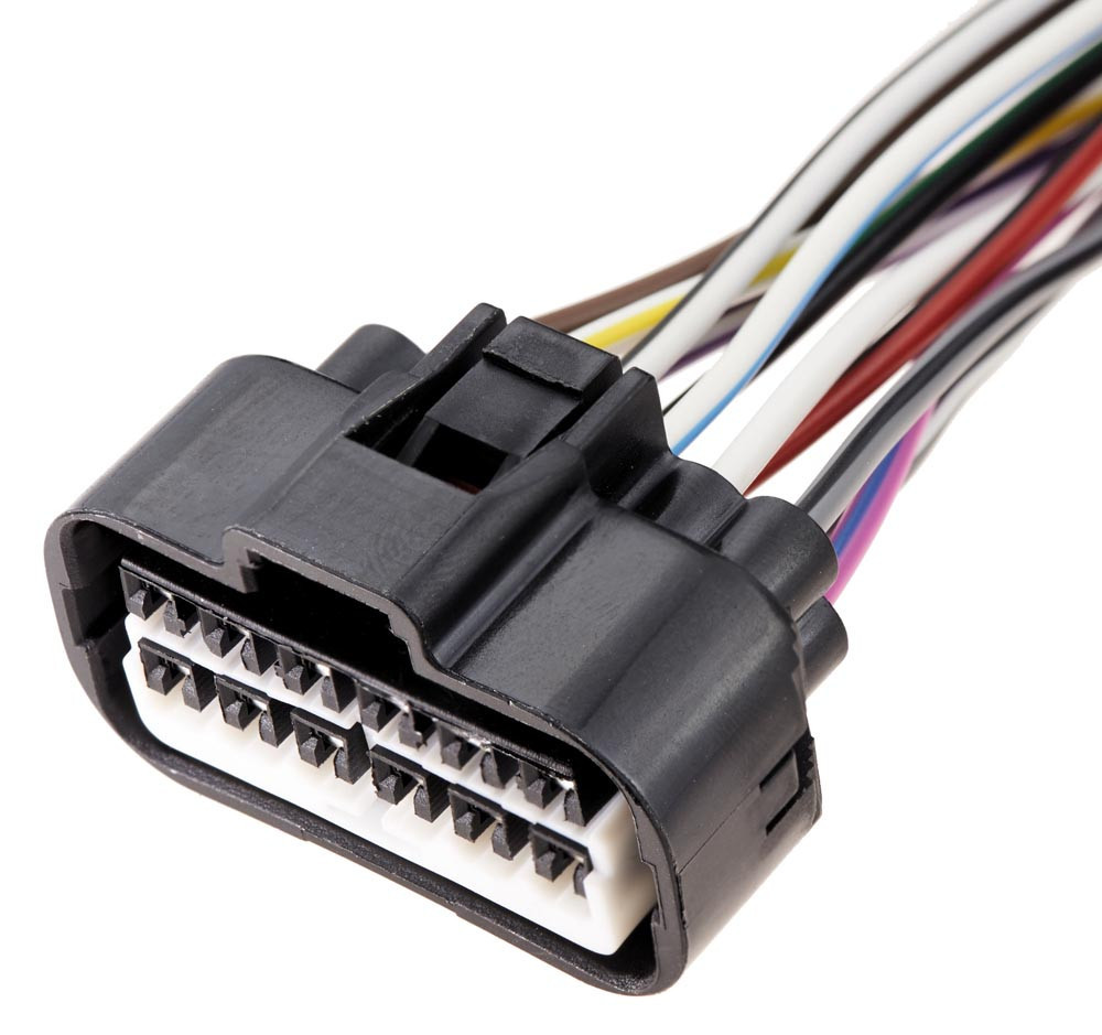 Електричний з'єднувач із дротом, 12-контактний Чорний, Пластик, Київ - фото 1