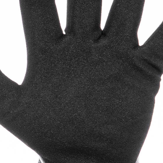 Рукавичка трикотажна з повним двошаровим нітриловим покриттям, базове гладке та пористе на долоні, синтетична, повітропроникна, Киев