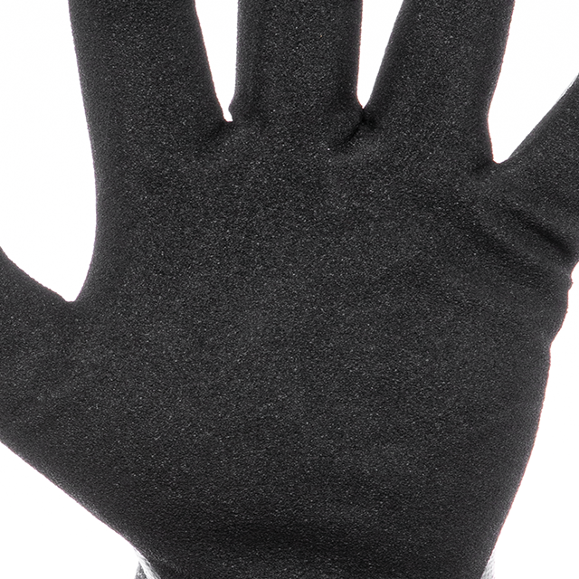 Рукавичка трикотажна з повним двошаровим нітриловим покриттям, базове гладке та пористе на долоні, синтетична, повітропроникна, Киев - изображение 5