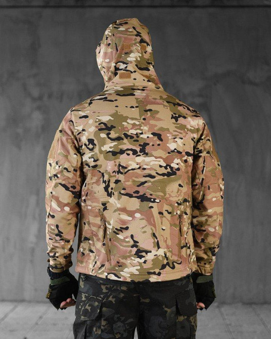 Демисезонна тактичесая куртка Soft Shell  Windstoper мультикам   ВТ6541 Одеса - фото 7
