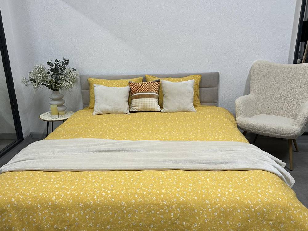 Ecotton Комплект постільної білизни Ecotton двоспальний Сімейний 150х215 см Квітка жовтий (2509 Коломыя - изображение 8