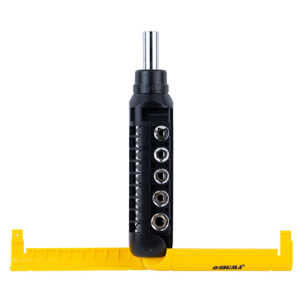 Sigma Отвертка с реверсом + насадки торцевые и биты 1/4" 13шт CrV SIGMA (4001931) Коломыя - изображение 8