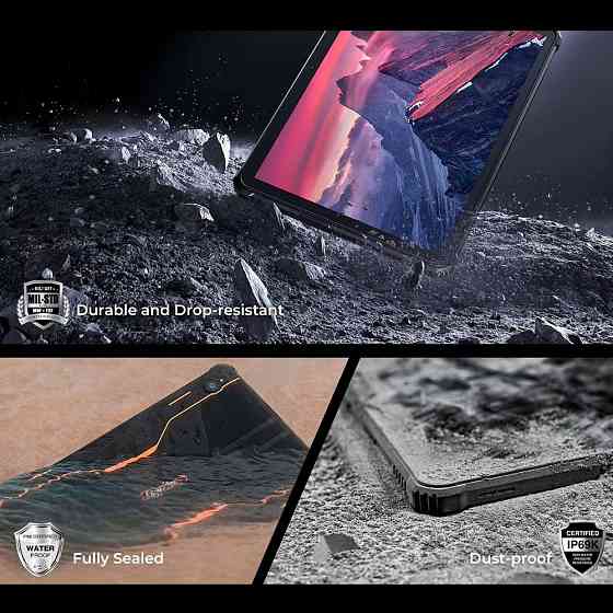 Планшет Oukitel RT9 10.1" HD /6GB/256GB/ T606 /11000mAh/ 16+16Мп /IP69K/LTE Orange Винница