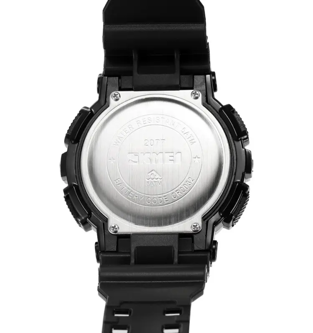 Часы мужские спортивные Skmei 2077 с компасом (Черные) Винница - изображение 10