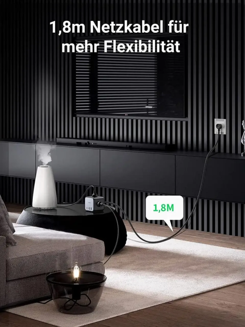 Мережевий зарядний пристрій UGREEN CD268 65W DigiNest Cube (2C2A) (UGR-60113) Київ - фото 13