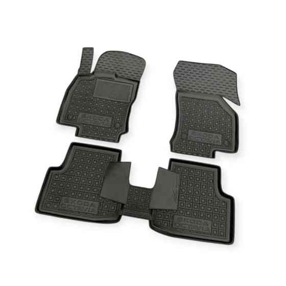 Килимки Шкода octavia a8 2020-> борт 2,5 см, з перемичкою салону Мукачево