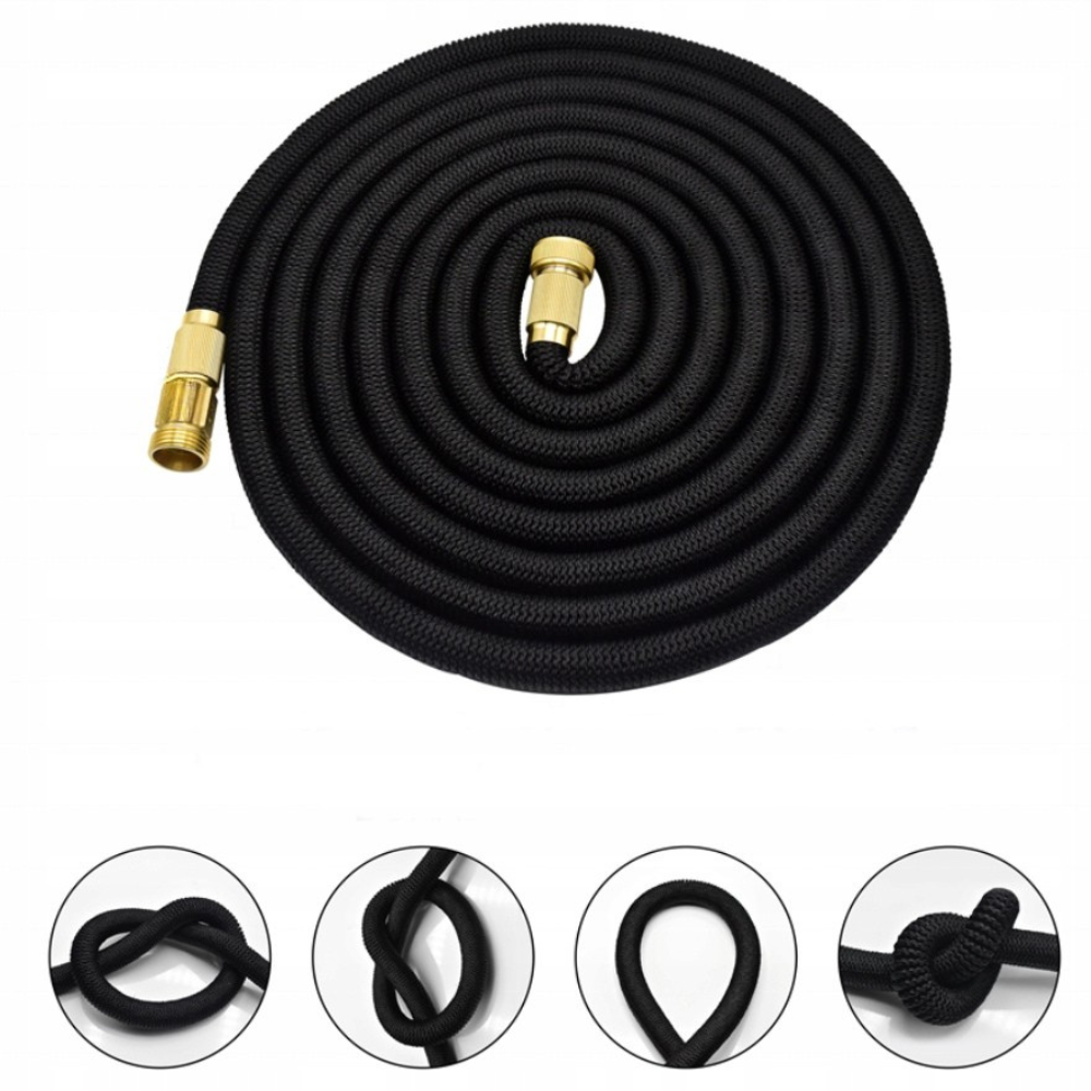 Шланг садовый для полива 22.9 м набор для полива с распылителем, гибкий, растягивающийся, для сада и огорода Каменец-Подольский - изображение 8