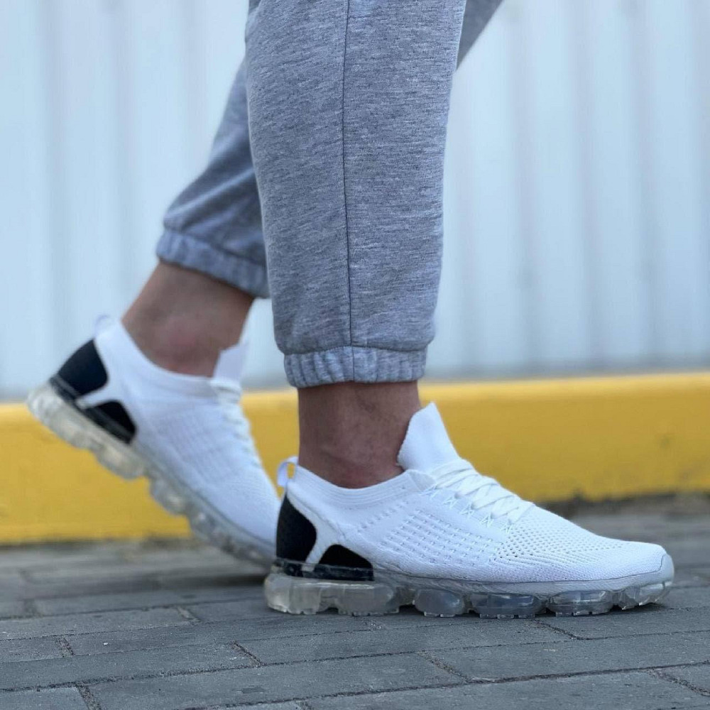Кроссовки в стиле N!ke VaporMax Белые Мужские Черные (размеры: 40,41) - 800 Днепр - изображение 7