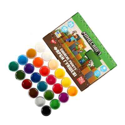 Гуашеві фарби Yes Minecraft 24 кольорів по 20 мл (230409) Вінниця