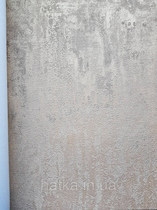 Шпалери вінілові на паперовій основі Zambaiti C88132 ABITAT штукатурку під бетон розмитий рудий під мідь Київ - фото 2