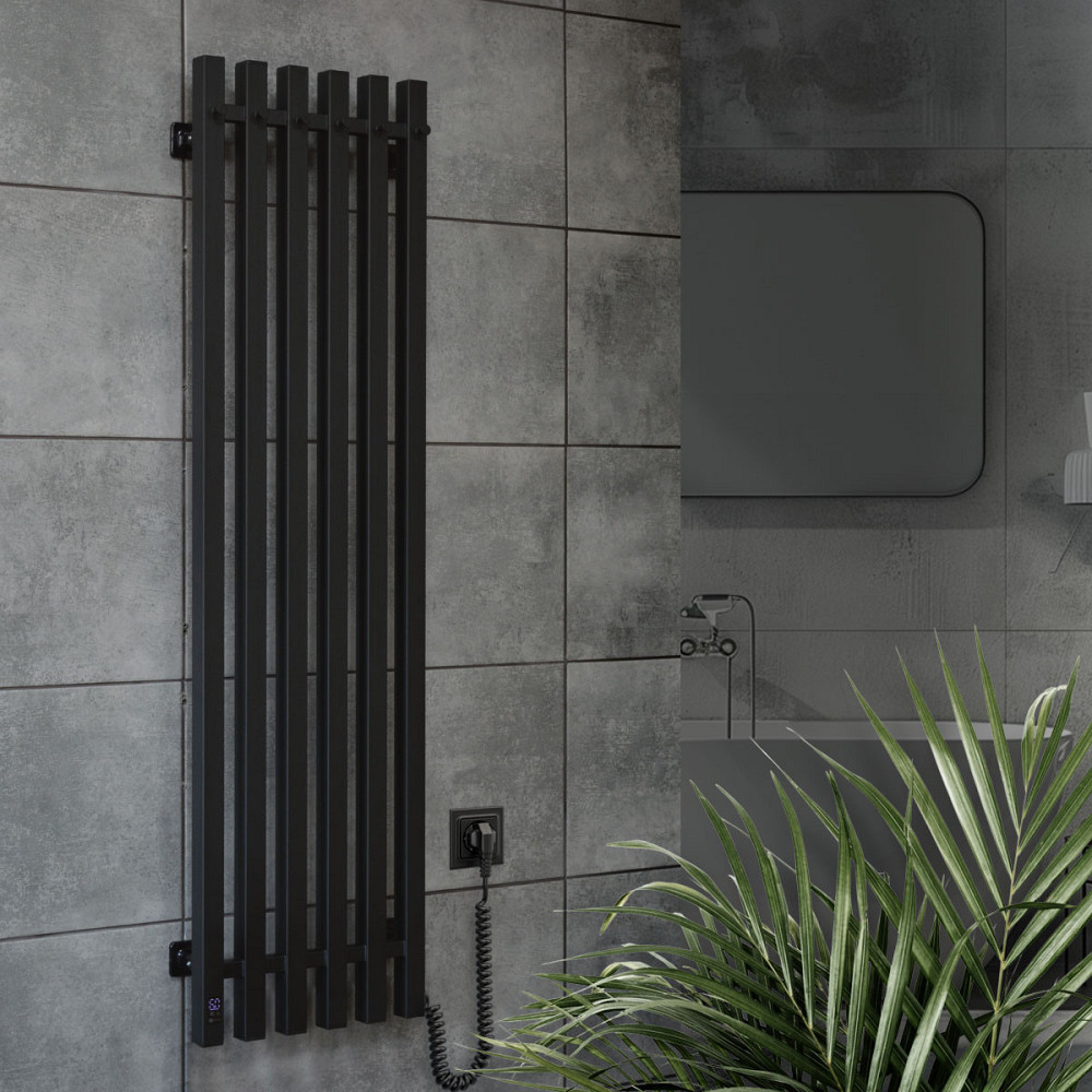 Рушникосушка електрична Navin Levante 330х1200 Sensor чорний муар П/П Київ - фото 4