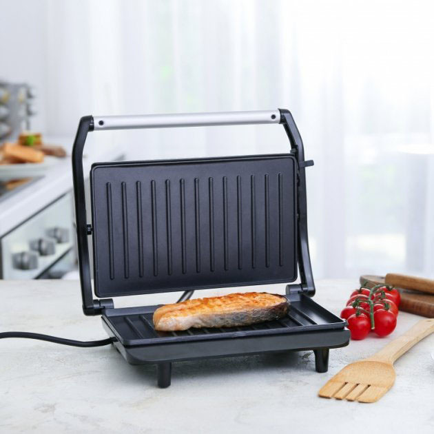 Настільний гриль для гамбургерів електричний Magio, Електрогри для м'ясних страв Грильниця стейків EB-90 Львів - фото 1