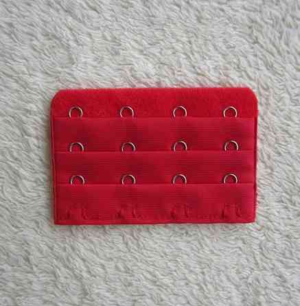 Подовжувач для бюстгальтера на 4 гачка 75 на 50 мм червоний Київ