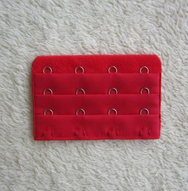 Подовжувач для бюстгальтера на 4 гачка 75 на 50 мм червоний Київ - фото 1