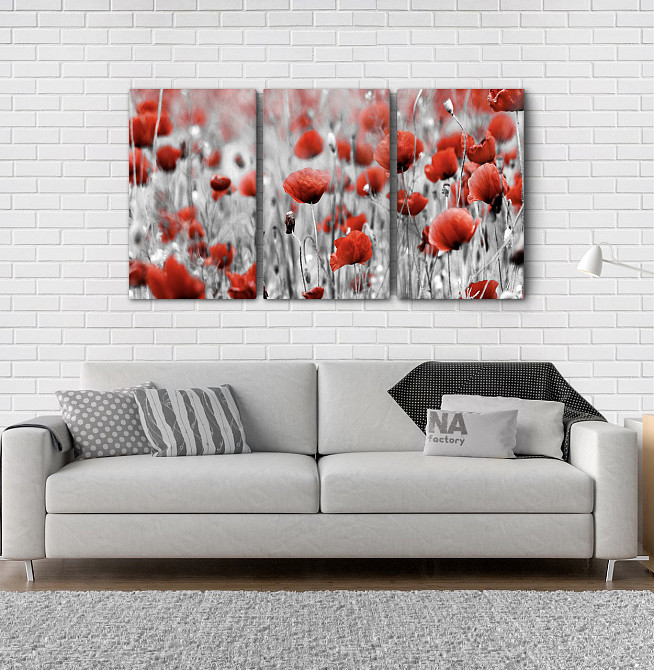 Модульна картина Квіти Маки Аrt-137_3А Київ - фото 2